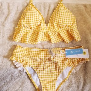 Two piece ruffle bikini